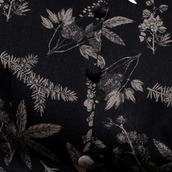 FINAL OFFER NWOT Disturbia Poisonous Plants Short Sleeve Midi Dress. - Picture 4 of 7